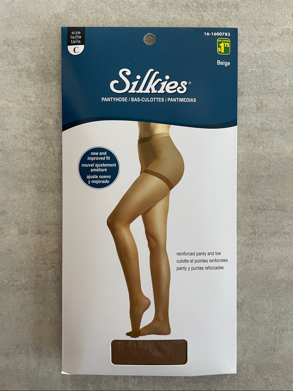 NEW Silkies stockings pantyhose bas-culottes beige tan brown size C